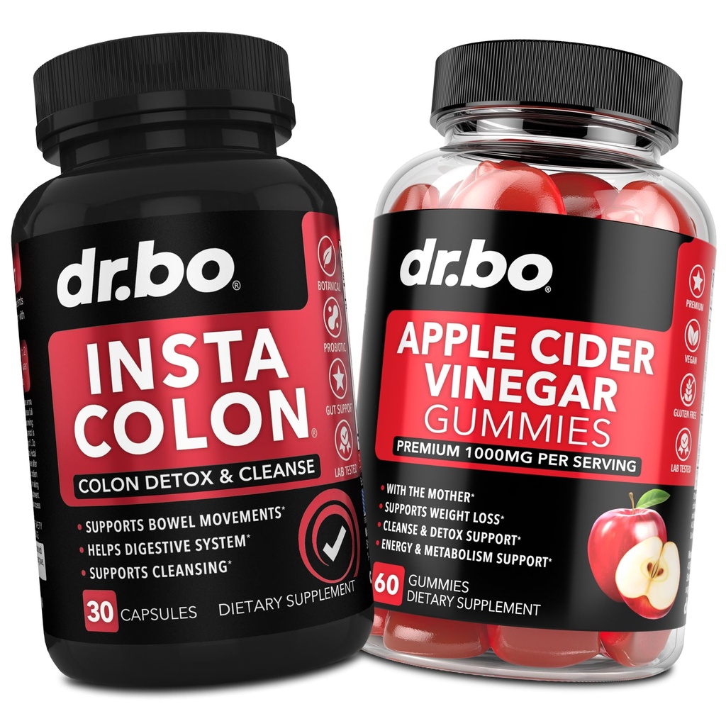 Cleanser του παχέος εντέρου Detox & ACV Apple Cider Vinegar Gummies - 15 ημέρα Cleanse χάπια Poop Flush & ACV Gummies Συμπληρώματα - Bowel Movement Συμπληρώματα για Intestinal Stomach Bloating Gut Υποστήριξη