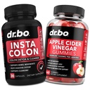 Cleanser του παχέος εντέρου Detox & ACV Apple Cider Vinegar Gummies - 15 ημέρα Cleanse χάπια Poop Flush & ACV Gummies Συμπληρώματα - Bowel Movement Συμπληρώματα για Intestinal Stomach Bloating Gut Υποστήριξη
