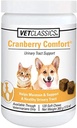 Vet Classics Cranberry Comfort Urinary Tract Pet Supplement for Dogs, Cats – Keeps Dog Bladder Health, Cat Bladder Control – Pet Supplements For Incontinence – 120 Soft Chews