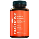 NutriRise Organic Ashwagandha Root Capsules with Black Pepper, 1300 mg, Natural Stress & Mood, Thyroid & Immune Support Supplement, Clarity, Focus & Energy, Gluten Free, 60 Count