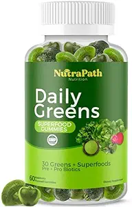 Superfood Daily Greens Gummies - Meyveler, Veggies ve Super Foods for Immunity, Energy - 60 Gummies