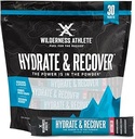 Wilderness Athlete - Hydrate & Recover | Sıvı Hydration Packets Electrolyte Drink Mix - Recover Faster with Bcaas - 30 Single Service Hydrate Packets (Watermelon)