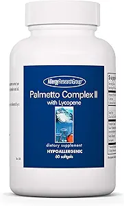 Allergy Research Group Palmetto Complex II - Prostate Support, Saw Palmetto for Men & Women, with Lycopene, Pumpkin Seed Oil, Zinc - 60 Count