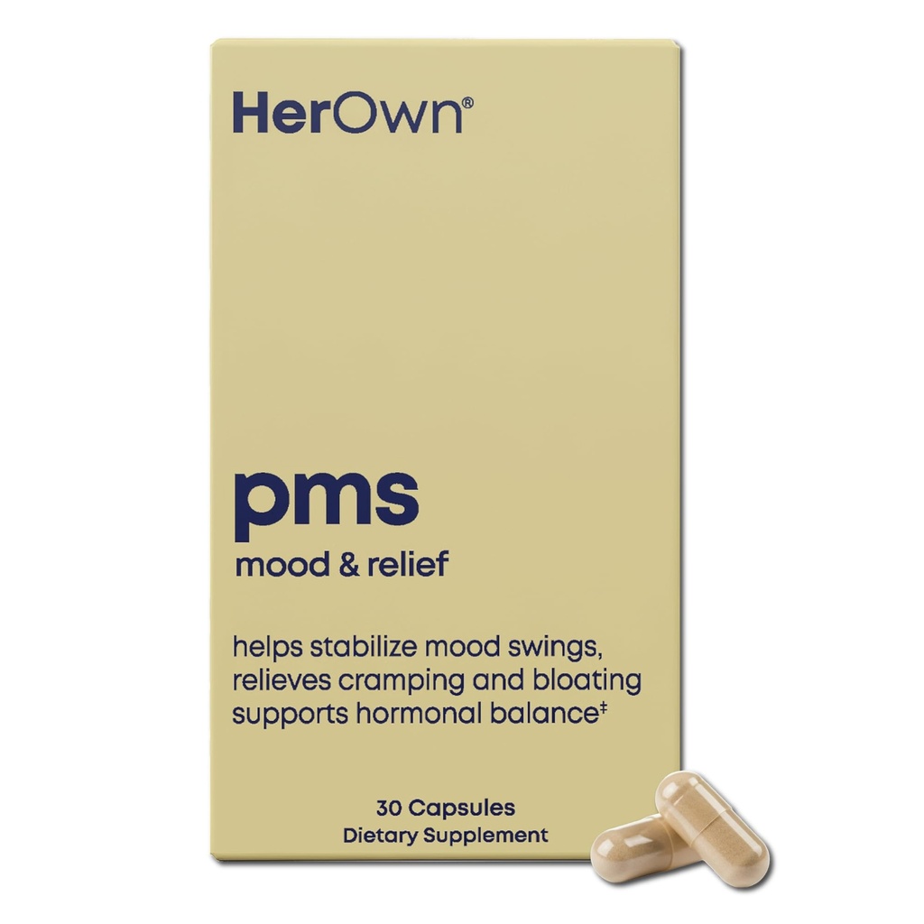 Kendi PMS, Destekler PMS Belirtileri, Olumlu Mood, Natural Hormon Dengesi, Helps Relieve Cramping, Hot Flashes Menopause Relief, Gluten ve Soy Free, Vegan, 30 Capsules, 30 Hizmet
