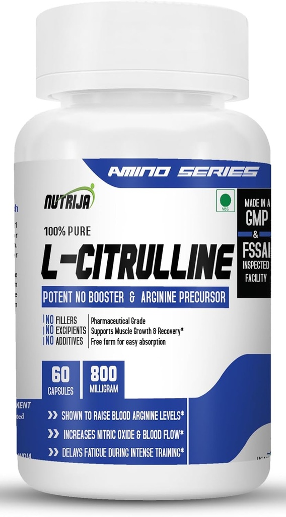 L- CITRULLINE 800Mg- Συσκευασία 60 Καψακίων