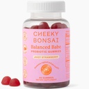 Cheeky Bonsai, Κολπική Προβιοτική Gummies για τις γυναίκες - Ισορροπημένο pH, Υγιεινή Odor, και Flora Υποστήριξη - 5 δισεκατομμύρια CFUs - Juicy Flawry Flavor, 60 Count