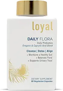 Loyal Daily Flora - Flora pH Balancing Oral Supplement - Daily Probiyotikler - Sağlıklı Bir Gut - Dengeler Flora - Destekler Urinary Tract (60 Capsules)