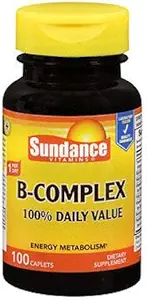 Sundance Vitaminleri B-Complex% 100 Günlük Değer, 100 Kont Her (2)