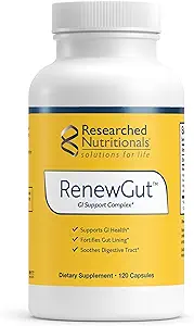 Researched Nutritionals RenewGut - GI Complex to Support Gut Lining, Health Histamine Levels & Digestive Health - Collagen,, çinko Carnosine, DGL & N Acetyl Glucosamin (120 Capsules)
