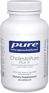 Pure Encapsulations CholestePure Plus II | Phytosterol, Berberine ve Flavonoid-Rich Bergamot Extract to Support Health Lipid Metabolism and Cardiometabolik Health | 120 Capsules