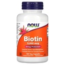 Şimdi Gıdalar Biotin 5 MG Vegetarian Capsules, 120 Kont