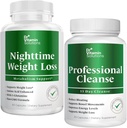 DR VITAMIN SOLUTIONS Nighttime Fat Burner & 15 Day Cleanse for Bloating & Kilo Kaybı, Sche, 90 Caps