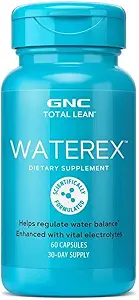 GNC Total Lean Waterex, Vital Electrolytes ile Geliştirilen Su Dengesine Yardım Ediyor, 60 Capsules