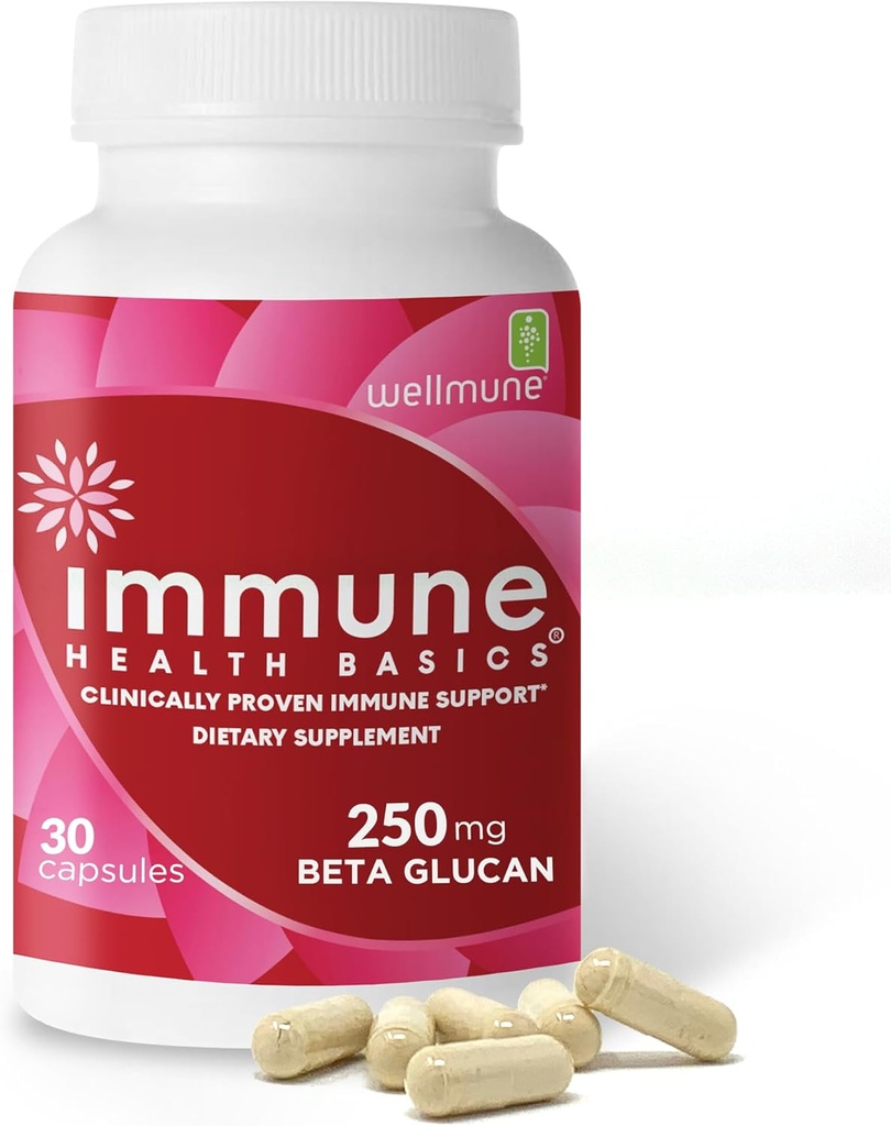 Ultra Strength Immunity - Klinik olarak Proven Immune Support - Wellmune Highly Purified Beta Glucan - Gluten-Free, Non-allergenic, Non-GMO ve Vegan Capsules - 30 Capsules, 250 mg