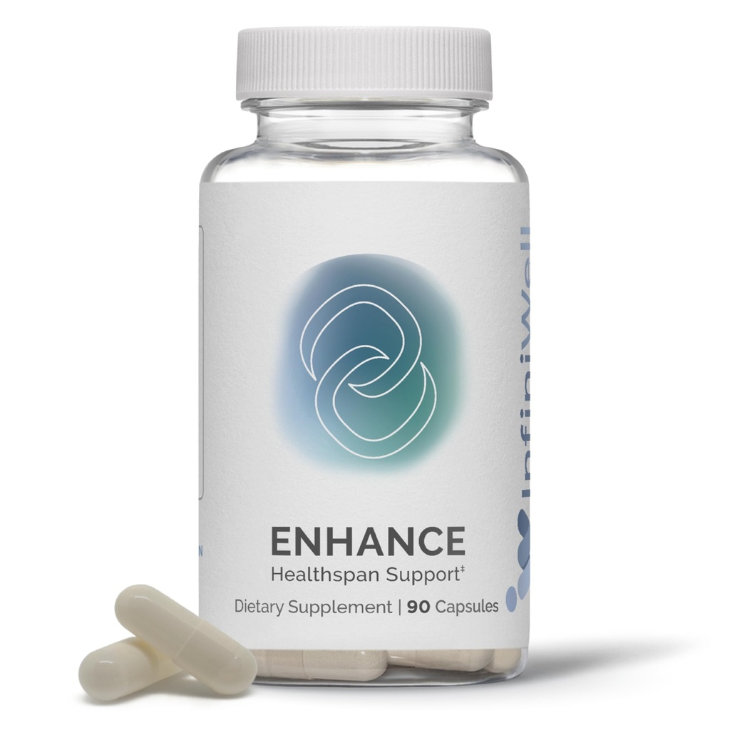 InfiniE Geliştirilmiş - Sağlıklı Aging, Longevity Supplement with Tritilglycine (TMG)- Encourage Cellular Renewal & Mitochondrial Health - Help Healthspan & Epigenetic Aging (90 Capsules)
