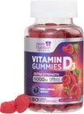 Βιταμίνη D3 Gummies 5000 IU (125 mcg) - Τριπλή Δύναμη Οστών και ανοσοποιητικών Υποστήριξη, Βιταμίνη D Gummy Συμπλήρωμα διατροφής, Berry D της φύσης συμπλήρωμα βιταμίνης, Βατόμουρο Γεύση, Μη-GMO - 60 Gummies