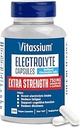 Vitassium Extra Strength Electrolyte Capsules, 750mg of Sodium for The Management of POTS and High Sodium Diets, Unflavored, 100 Salt Pills (Size 00)