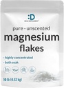 Pure Flakes Bath Soaks, 10lbs - Doğal Epzo Salt Substitute | High-Abase Magnezyum Chloride Flakes | Hydrates Skin & Promosyonlar Rahatlama