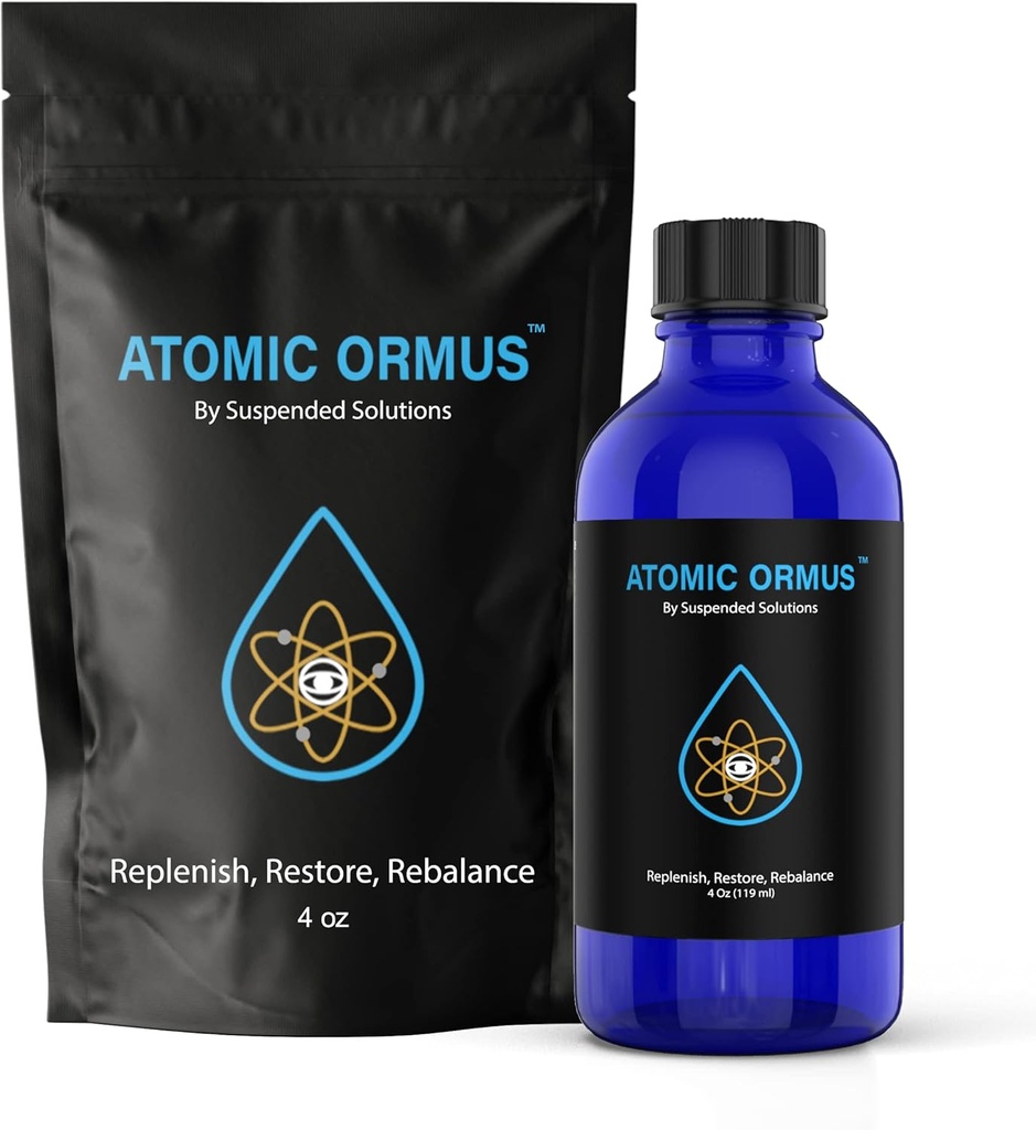 Sıvı- Atom ORMUS - 4oz - Monoatomik Gold Ormus - Memory AID, ENERGETICALLY gelişmiş, REJUVENATING, Artan Enerji, Stamina, Vitality - Gold, Platinum, Iridium