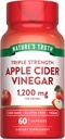 Nature's Truth Apple Cider Vinegar Vegan Capsules | 1200 mg | 60 Veggie Pills | Ekstra Kuvvet | Vegan, Non-GMO ve Gluten Free Supplement