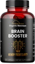 Bacopa, Organik Beyin ATM, Nootropic Brain Supplement, Bacopa Monnieri/Brahmi, Ruh Sharpness, Focus, Memory, and Cognitive Wellness, 120 Capsules 500 mg, 2 Ay Supply