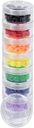 GMS Small 7 Day Stack-able Pill Organizer Case for Drug, Vitamins, and Supplements with 7 Lids - one for each Portable and Re estate Container (Clear)