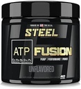 Steel Supplements ATP-Fusion | Optimized Abxiat Krehidrat Workout Supplement | Bloat Free Formula for Faster Recovery with Kretine Monohidrat Toz | 40 Hizmet