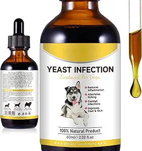 Köpekler için Doğal Yeast Enfeksiyon Tedavisi, Köpek Kulak Enfeksiyonu Tedavisi, Köpek Alerjisi Yardımı, Inflammation Relief & More, Ear Enfeksiyon Tedavisi - 2 fl ozz