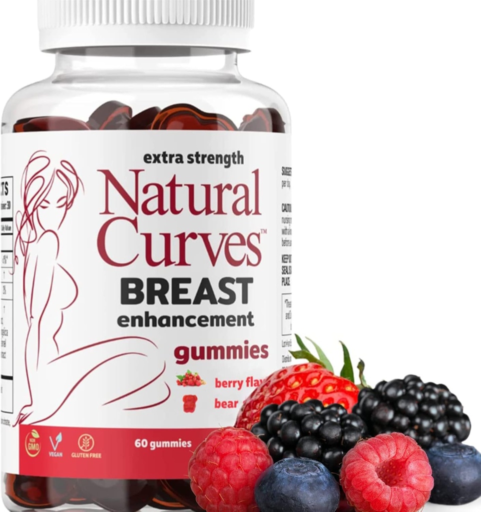 Gummies Ενίσχυση του στήθους – Bust Firming & Lifting Support – Φυτική βοτανική φόρμουλα για Fuller, Perkier Στήθος – Γυναικείο συμπλήρωμα υγείας – Made in USA – 60 Gummies