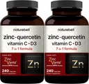 NatureBell Ψευδάργυρος Quercetin με Βιταμίνη C & D3, 480 Κάψουλες (2 Συσκευασία) 