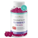 Çocuklar için Sugar Free Gummies 100 mg - Calm & Sleep Support Chewable Kids Magnezyum Supplement, Sleep Aid, Anti-Stress, Bone Health, Muscle Relaxation, 30 Vegan Non-GMO Gluten-Free Gummies