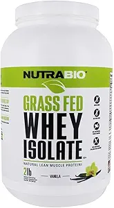 NutraBio Grass Fed Whey Isolate protein Toz - 25G Protein Per Scoop - Sugar Free Natural Lean Muscle Protein Supplement - Vanilla - 2 Pounds, 29 Hizmetler