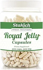 Stakich 500 mg Καψάκια (Βασιλικό Jelly Κάψουλες 500 mg (500 Count))