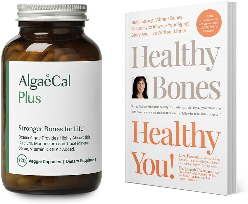 Kadın ve Erkekler Vitamin D3 & K2, Magnezyum ve Kitap Lara Pizzorno Sağlıklı Kemik Sağlığını artırmak için, 1-Month Supply