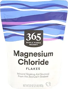 365 by Whole Foods Market, Magnezyum Chloride Flakes, Mineral Soaking Aid, 32 Ounce