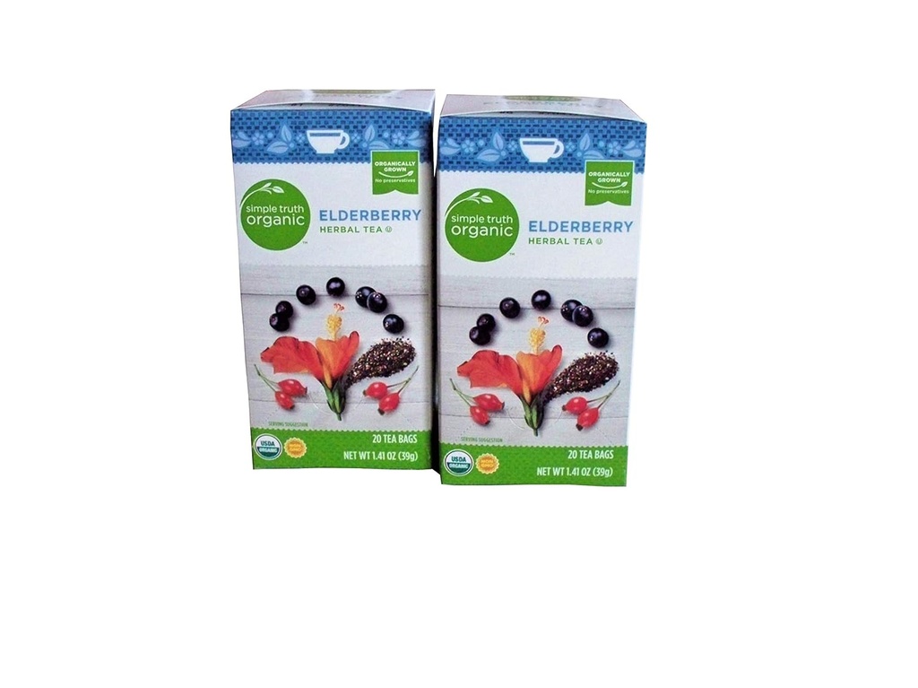 Basit Gerçek Organik Yaşlı Herbal Tea 20 ct (Pack of 2)