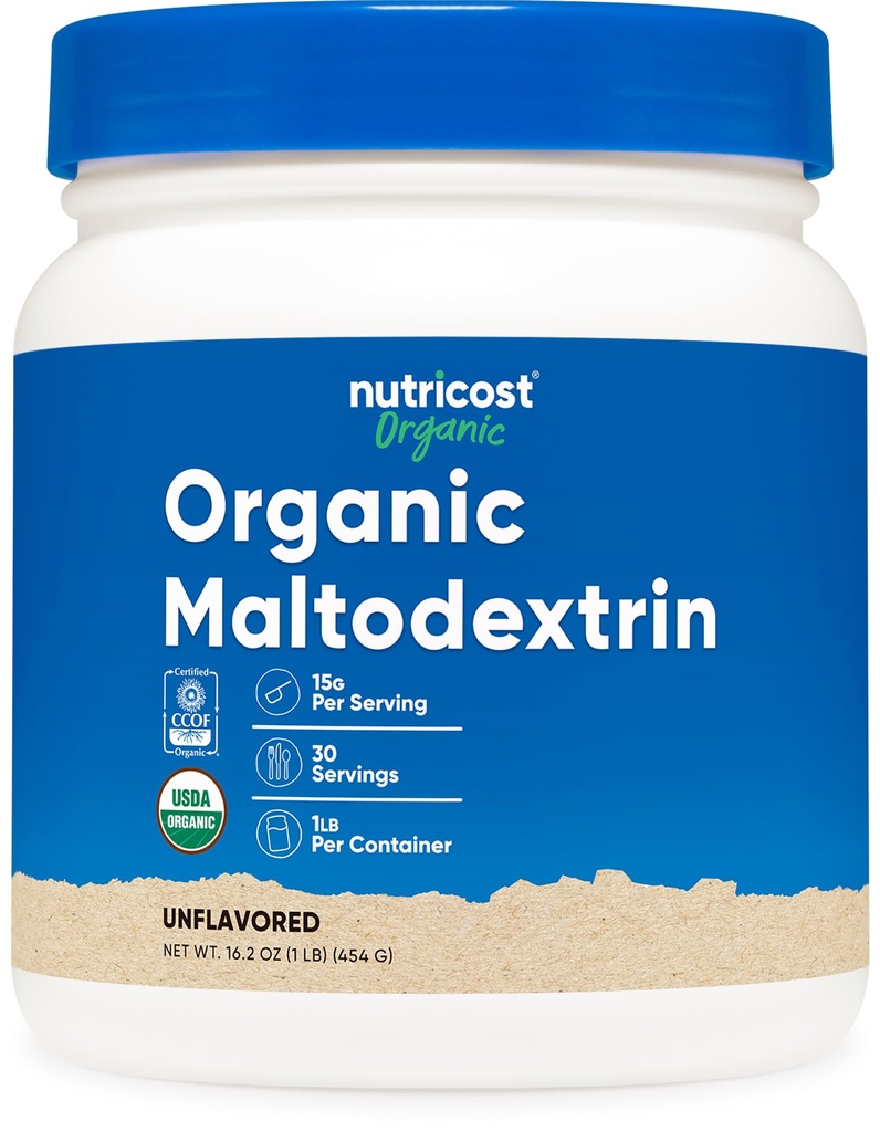 Nutricost Organik Maltodextrin Toz 1lb - Gluten Free, Non-GMO
