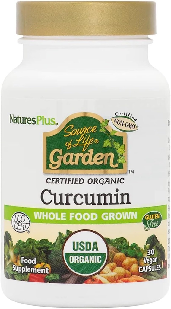 Nature's Plus - Life Garden Curcumin 400 mg, 30 Vegan kapsüller