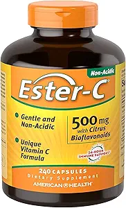 Ester- C 500 mg με Citrus Bio, 240 καπάκι (πακέτο του 2)