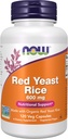NOW Supplements, Red Yeast Rice 600 mg, Made with Organic Red Yeast Rice, 120 Veg Capsules