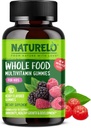 NATURELO Ολόκληρα τρόφιμα Βιταμίνη Gummies για παιδιά - Μασώμενα Gummy Multivitamin για παιδιά - Μη ΓΤΟ - με Βιταμίνες & Ορυκτά - 90 Vegan Gummies