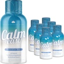 Calm & Easy - Doğal Stres Yardımı Shot, KSM-66 Ashwagandha, Suntheanine L Theanine, Calming Adaptogen Drink, Relaxation, Focus, and Mood | 2 oz Liquid Şişe (6 Pack)