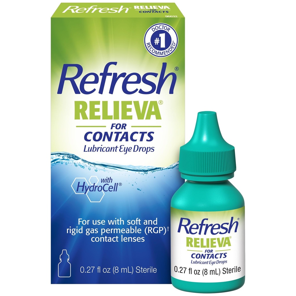 Kuru Gözler için İletişim Lubricant Eye Drops için Yeniden değerlendirme, 0.27 Fl Oze