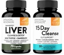 Liver Sandhu's Renew Cleanse Detox Support & 15 Day Gut Cleanse Υποστήριξη συμπλήρωμα για γυναίκες & άνδρες