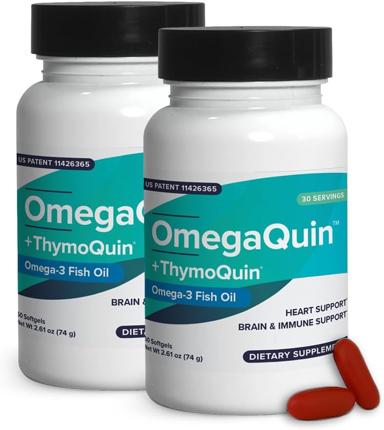 OmegaQuin Black Seed Oil + Vivo Mega Fish Oil | Synergistic Omega-3 & Thymoquinone Supplement