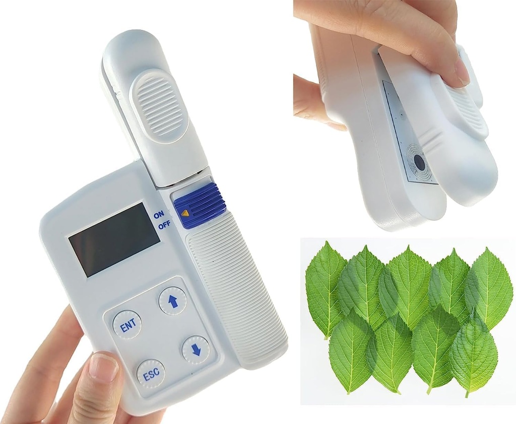 Chlorophyll Meter Plant Leaf Chlorophyll Analyzer Plant Beslenme Test Cihazı Anında Relative Chlorophyll Content with ölçüm Range 0.0 to 99.9 SPAD Bir Host ekleyin