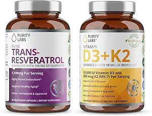 Saf Laboratuvarlar D3 K2 & Pure Trans-Resveratrol Tamamı