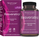 Reserveage Beauty, Resveratrol 100 mg, Antioksi Supplement for Heart and Cellular Health, Supports Health Aging and Immune System, Paleo, Chem, 60 Capsules (60 Hizmet)