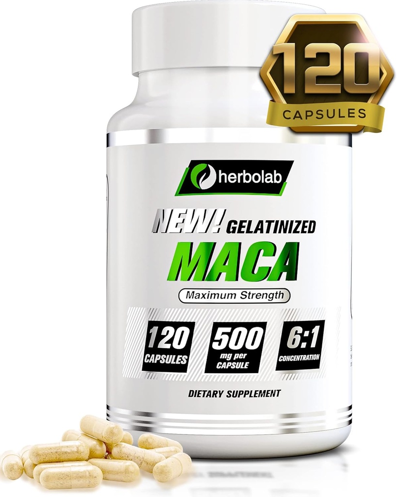 Peruvian Maca Root Toz Capsules for Men and Women with Organic Black Maca, Red Maca, Sarı Maca Root Capsules, Gelatinized 2000 mg Per Day, Lepidium Meyenii, Peruvian Ginseng, Vegan Pills