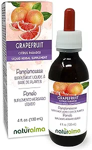 Naturalma Grapetre (Citrus paradisi) Tohum Alkol-Free Tincture - Vitamin C ile zenginleştirilmiş - Drops'ta 4 fl oz Sıvı Ekstraksiyon - Herbal Supplement - Vegan